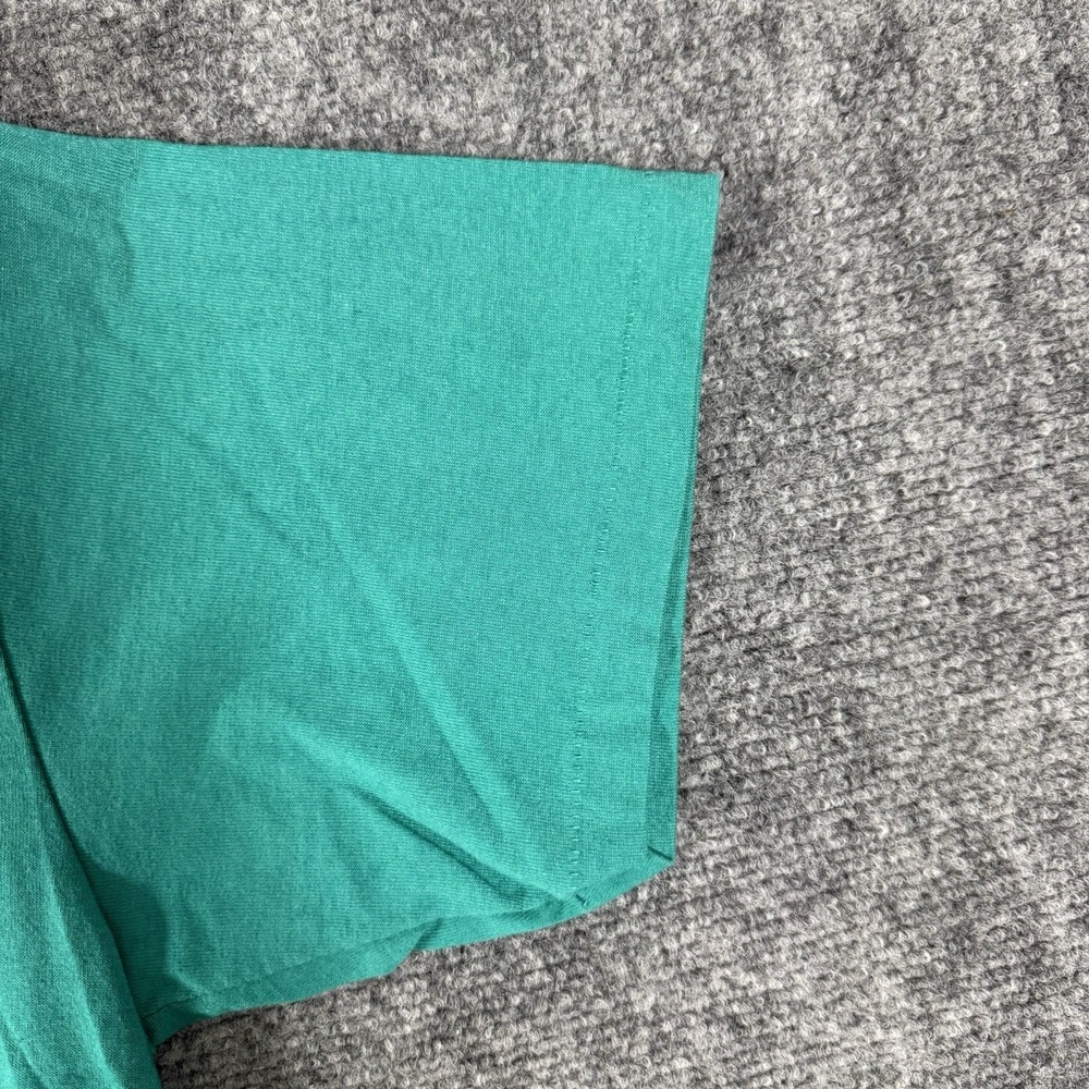 Vtg California Shirt Men L Teal London Paris Rome Single Stitch Made In USA 90s - Picture 4 of 7